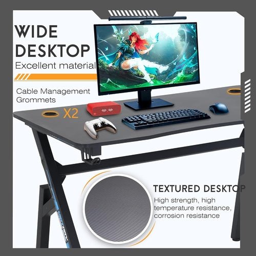 47x23 Gaming Desk Cup Holder For Home Office Setup - Crafted Creator