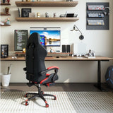 Pro Gamer Chair with Breathable Leather w/ Footrest - Crafted Creator