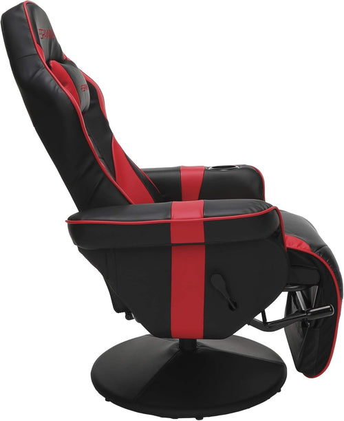 900 Gaming Recliner Red With Adjustable Leg Rest Cupholder