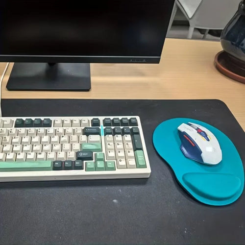 Wrist Support Mouse Pad, Office Keyboard Wrist Rest, Memory Foam