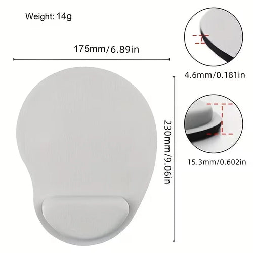 Wrist Support Mouse Pad, Office Keyboard Wrist Rest, Memory Foam