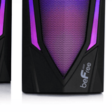 Dual 2.0 Computer Gaming Speakers with LED RGB Lights