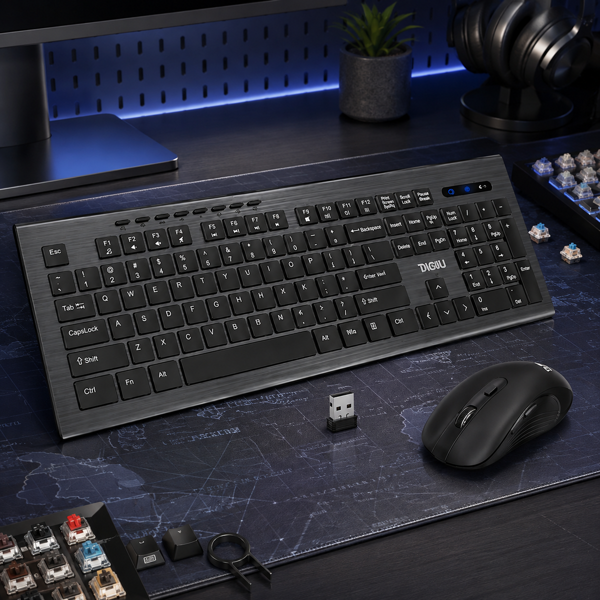 Adjustable Wireless Keyboard Wireless Mouse Computer Keyboard
