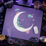 Chilling Alien Space Theme Desk Mat