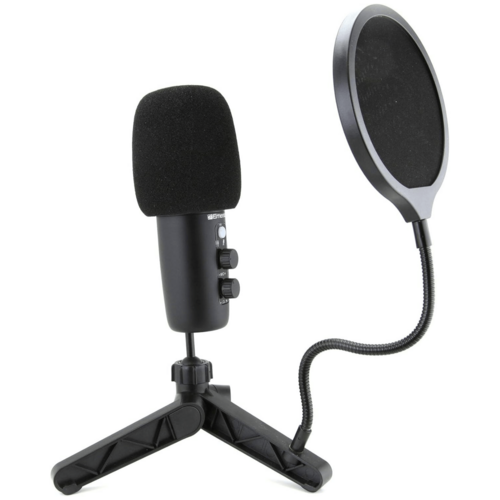 Emerson USB Gaming And Streaming Condenser Microphone With LED Lighting And Noise Canceling Technology
