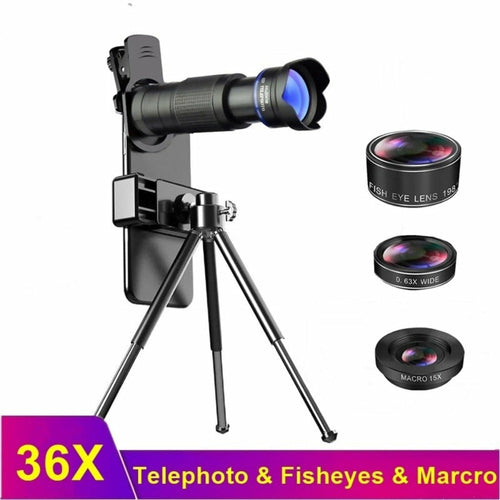 36X Mobile Phone Lens Kit With Tripod