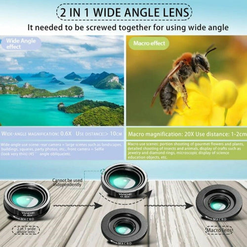 36X Mobile Phone Lens Kit With Tripod