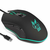 2400dpi LED Dimmable Wired Mouse for Computer Gamer - Pink
