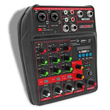 5 Core Audio Mixer 4 Channel DJ Equipment with Bluetooth USB Sound - Crafted Creator