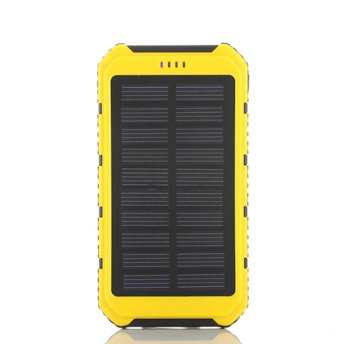 Roaming Solar Power Bank 6000mAh Dual USB Ports Rugged Water Resistant Charger For Phone And Tablet