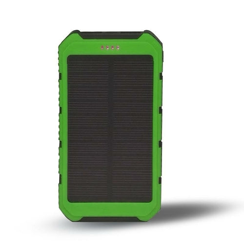 Batería Externa Solar Roaming 6000mAh Puertos USB Dobles Cargador Resistente al Agua para Teléfono y Tablet