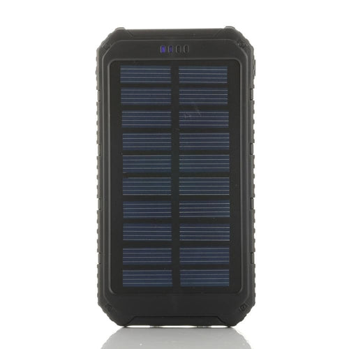 Roaming Solar Power Bank 6000mAh Dual USB Ports Rugged Water Resistant Charger For Phone And Tablet
