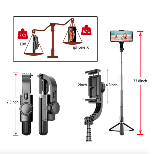 Mobile Selfie Stick Tripod Stabilizer