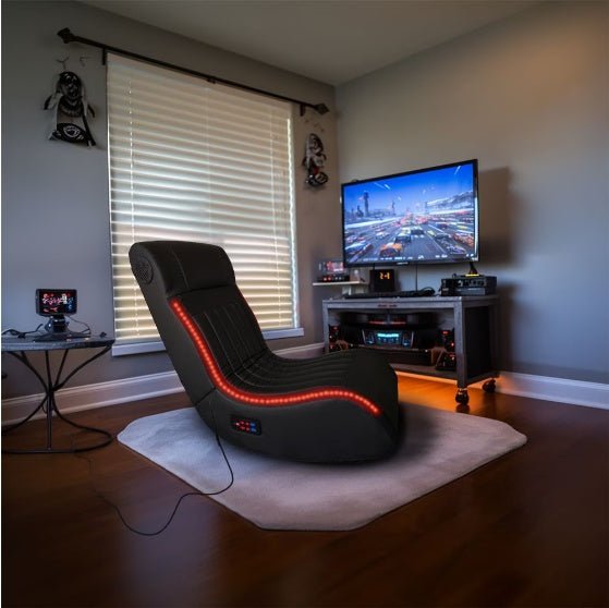Foldable Gaming Chair With Onboard Speakers, LED Strip Light - Crafted Creator