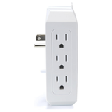 Cargador de pared Emerson con 6 tomacorrientes + USB, protección contra sobretensiones y LED