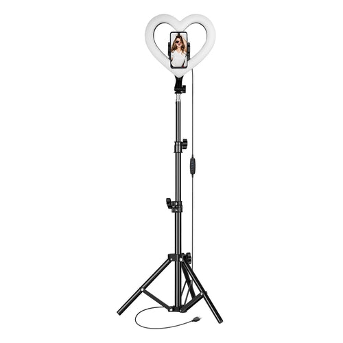 Live Stream 10” Heart Ring Light with RGB