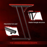 L Shaped Gaming Desk With Monitor Riser 51 Inch Corner Desk For Home Office And Gaming Setup