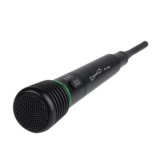 ProVoice Professional Microphone 2 In 1 Wired Or Wireless Handheld Receiver System With Noise Reduction And FM Radio