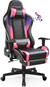 Ergonomic Gaming Chair With Bluetooth Speakers And Footrest