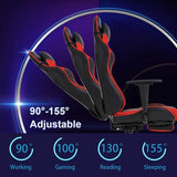 Ergonomic Gaming Chair With Footrest And Lumbar Support - Crafted Creator
