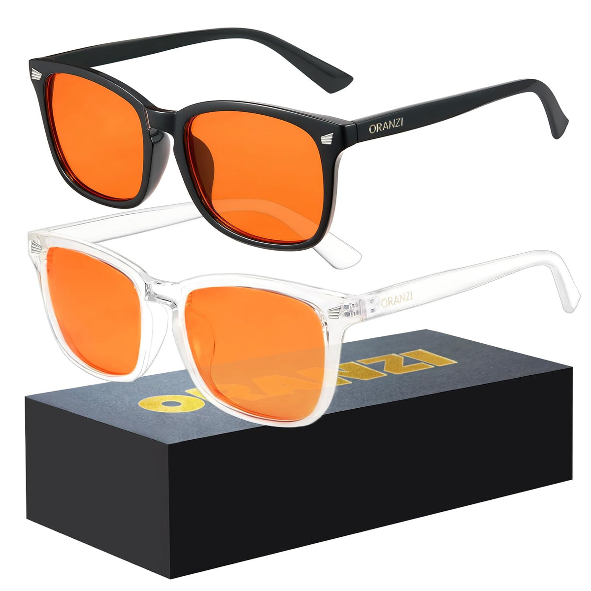 2 pack Blue Light Gaming Glasses Men Woman Computer Gaming Glasses Men Blue Light Filtering Anti-Fatigue & Eye Strain