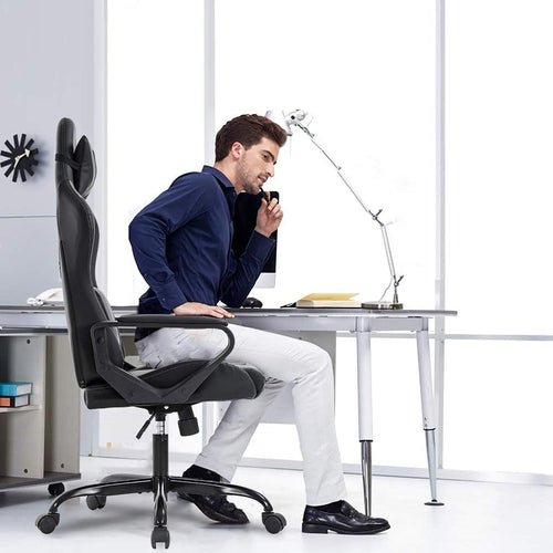 Gaming Chair With Ergonomic Adjustable Lumbar Support - Crafted Creator