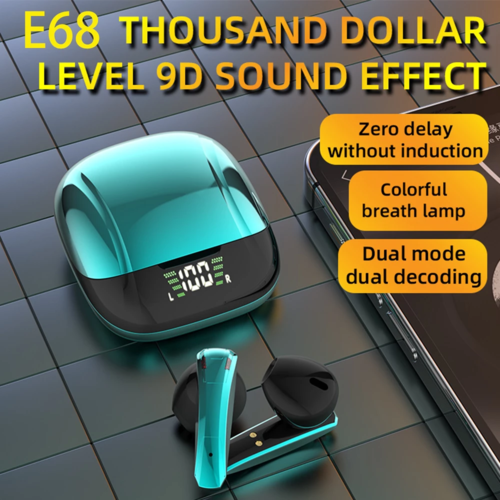 Wireless TWS Gaming Earphones With Microphone Bluetooth Five Point Zero Ultra Low Latency Game Mode IPX4 Sweatproof