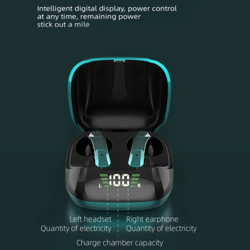 Wireless TWS Gaming Earphones With Microphone Bluetooth Five Point Zero Ultra Low Latency Game Mode IPX4 Sweatproof