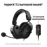 Auriculares para juegos con micrófono y sonido envolvente 7.1