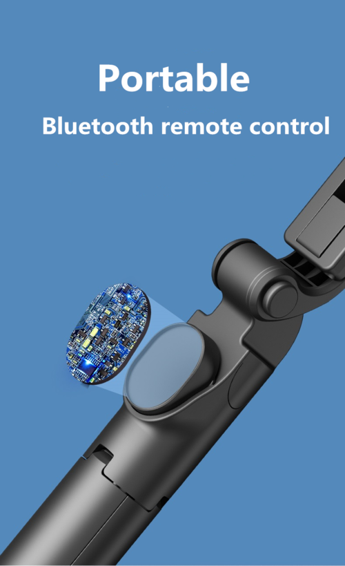 3 In 1 Tripod Bluetooth Selfie Stick With Fill Light For Smartphone Aluminum Retractable Extendable Handle Stable Mount