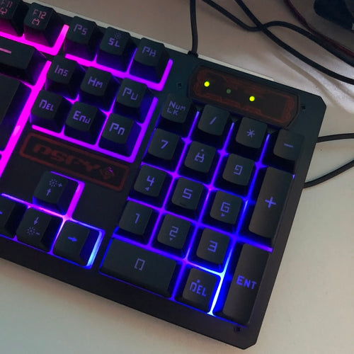 Black LED Backlit Gaming Keyboard For PC With Durable Keys And Fast Response Time