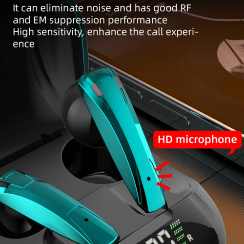Wireless TWS Gaming Earphones With Microphone Bluetooth Five Point Zero Ultra Low Latency Game Mode IPX4 Sweatproof