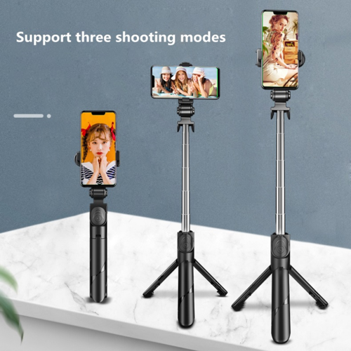 3 In 1 Tripod Bluetooth Selfie Stick With Fill Light For Smartphone Aluminum Retractable Extendable Handle Stable Mount