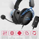 Auriculares para juegos con micrófono y sonido envolvente 7.1