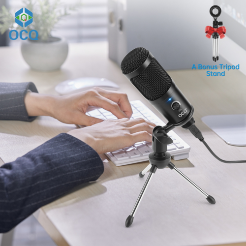 Studio Condenser USB Microphone Kit for Computer PC High Resolution 192kHz 24 Bit Sound Quality
