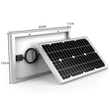 30 Watt 12 Volt Monocrystalline Solar Panel - Crafted Creator