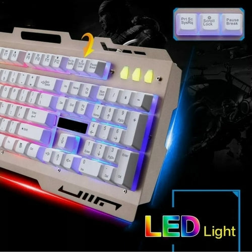 Ninja Dragons NX900 USB Wired Gaming Keyboard and Mouse Set with Multimedia Keys and Ergonomic Anti Slip Design