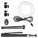 Metal Bracket Selfie Stick Bluetooth Set Ring Light with Gimbal - Crafted Creator