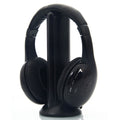 5 In 1 Wireless Headphones For MP3 PC And TV Black Perfect For Sports Running Driving And Hands Free Calls