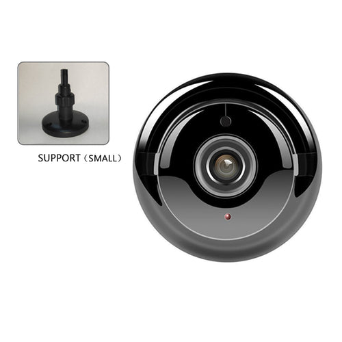 Cámara WiFi con soporte y tarjeta de memoria, visión nocturna, audio bidireccional, detección de movimiento, Plug and Play, lente HD
