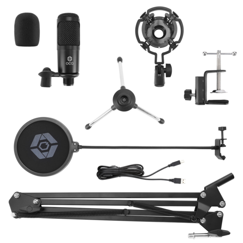 Studio Condenser USB Microphone Kit for Computer PC High Resolution 192kHz 24 Bit Sound Quality