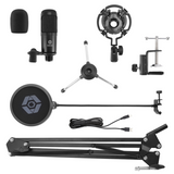 Studio Condenser USB Microphone Kit for Computer PC High Resolution 192kHz 24 Bit Sound Quality