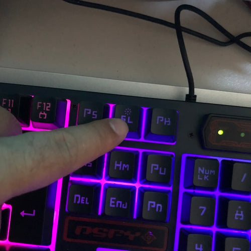 Black LED Backlit Gaming Keyboard For PC With Durable Keys And Fast Response Time
