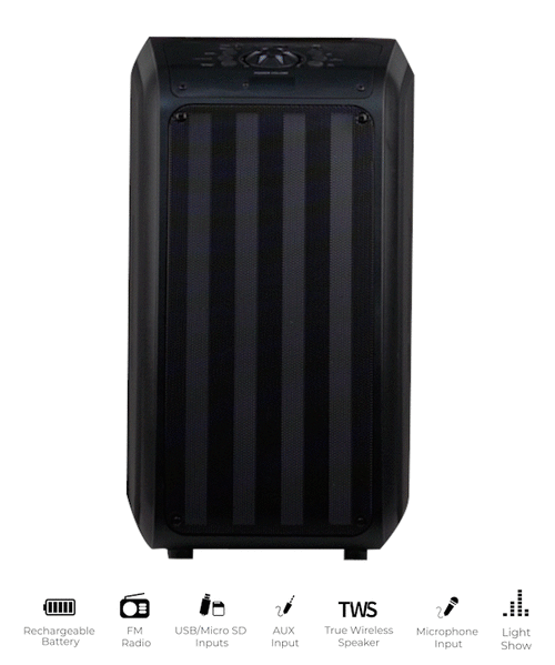 IQ Sound 2 x 6.5" Sound Traveler Portable Backpack Speaker