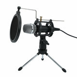 Condenser USB Microphone For Live Streaming With Stand For PC Laptop And Mobile Phones