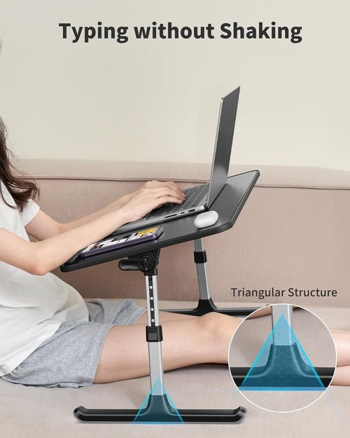 Height and Angle Adjustable Laptop Desk for Bed and Couch - Crafted Creator