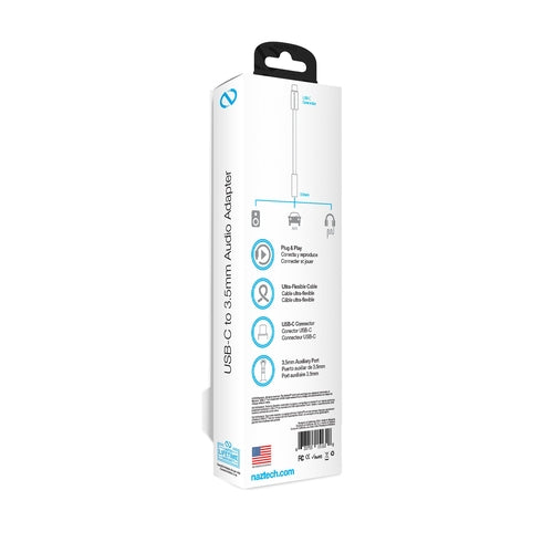 USB-C to 3.5mm Audio Adapter with Plug and Play Convenience