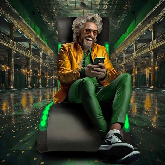 Foldable Gaming Chair With Onboard Speakers, LED Strip Light - Crafted Creator