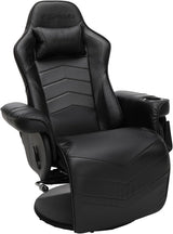 900 Gaming Recliner Black With Adjustable Leg Rest Cupholder