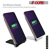 5 Core Wireless Charger 10W Max Fast Wireless Charging Pad Glass Top - Crafted Creator